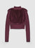 Crop-Pullover aus Kunstfell