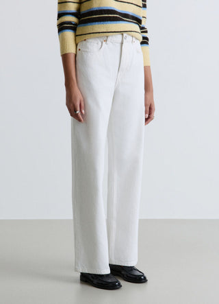 High-waisted wide-leg jeans