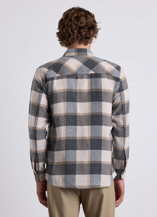 Checked shirt with patch pockets