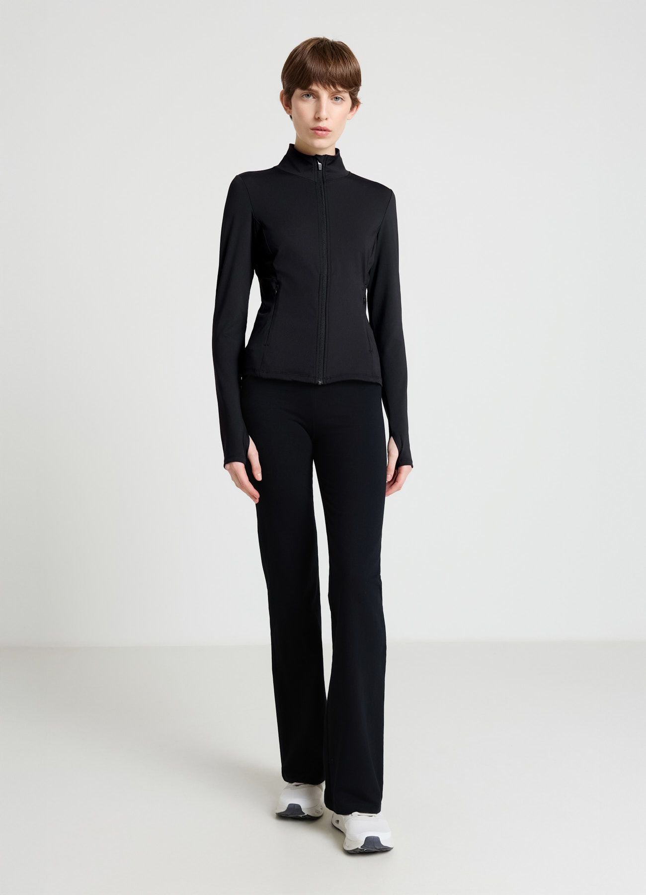 Felpa sportiva aderente con zip – Calliope