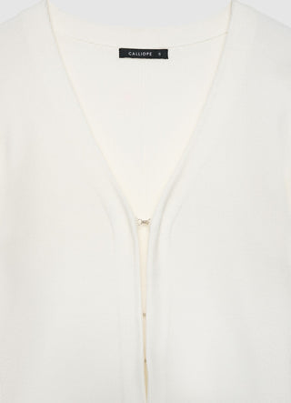 Cardigan with hooks