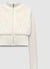 Crop-Pullover aus Kunstfell