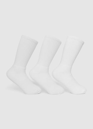 Pack of 3 ribbed terry socks