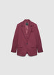 Einreihiger Blazer in Uni-Farbe - XXL
