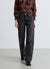 Jeans wide leg a vita alta
