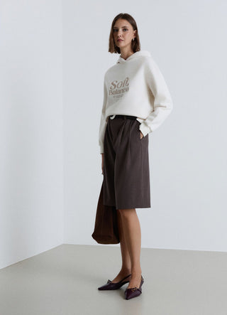 Shorts bermuda con pinces