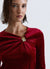 T-shirt a maniche lunghe con applicazione gioiello