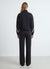 Long flared leggings with lace insert