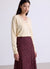 V-neck top with lace insert