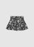 Wide-leg shorts with ruffles and floral print