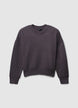 Raw-edge crew neck jumper - S