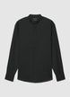 Camicia collo alla coreana misto lino - XS