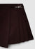 Gonna-pantalone corta con pieghe e fibbia