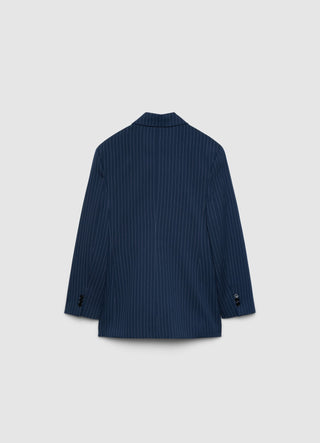 Blazer asimmetrico gessato