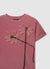 T-shirt con fiori applicati