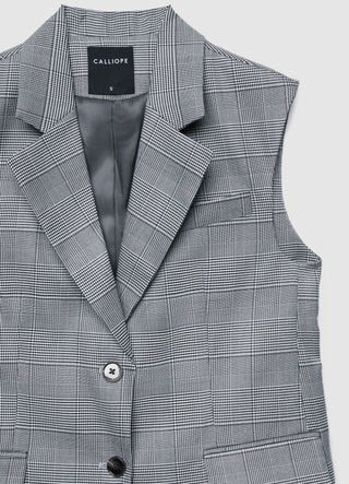 Long waistcoat with Prince of Wales pattern