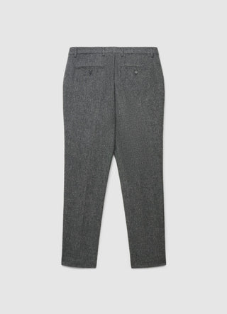 Pantaloni straight con microfantasia