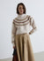 Maglia jacquard con collo alto