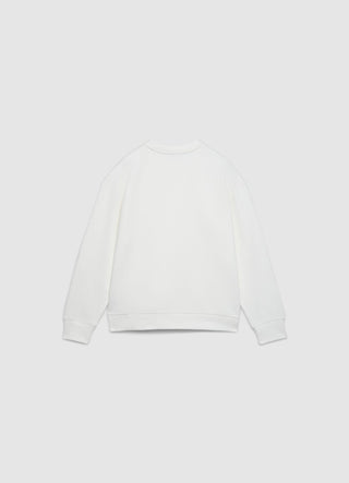 Crew neck sweatshirt with shimmering effect