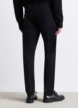 5-pocket trousers in plain drill fabric
