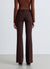 Pantaloni flare a tinta unita
