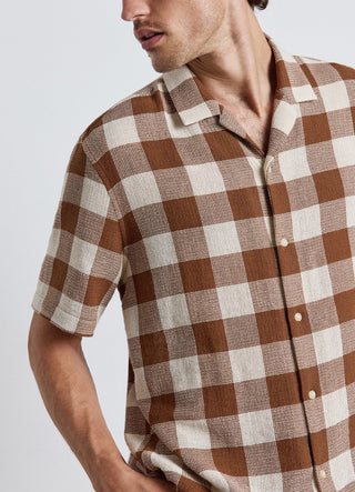 Camicia manica corta a quadri