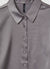 Camicia crop simil satin