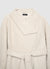 Manteau long en bouclé avec ceinture