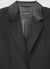 Single-breasted pinstripe blazer jacket with sequins