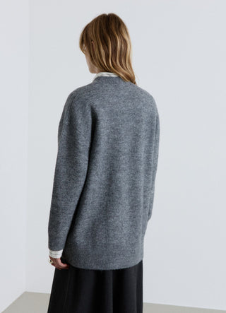 Cardigan over con bottoni