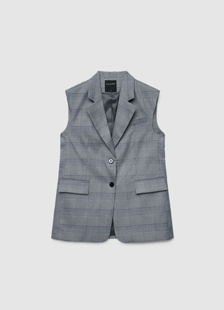 Long waistcoat with Prince of Wales pattern