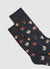 Ankle socks with dog print