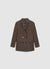 Solid-colour double-breasted jacket
