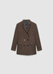 Veste croisée unie - XXL
