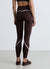 Long leggings with contrast edging