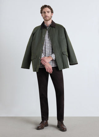 Unifarbene Safari-Jacke