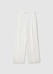 Pantaloni palazzo con pieghe - XS