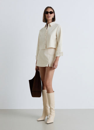 Gonna-pantalone con spacco