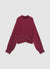 Pleated blouse with high neck