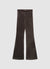 Leggings lunghi a zampa in ciniglia