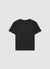 Plain-coloured crew neck T-shirt