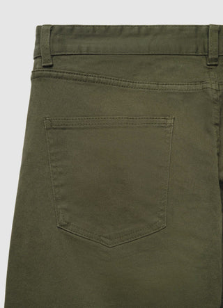 5-pocket trousers in plain drill fabric
