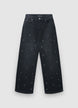Straight jeans with eyelets - 38 EU