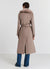 Faux fur collar coat