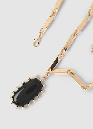 Collana a catena con pendente ovale