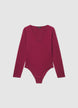 Body a maniche lunghe con scollo a V - XS