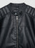 Slim Bikerjacke mit Lederoptik und Reißverschluss