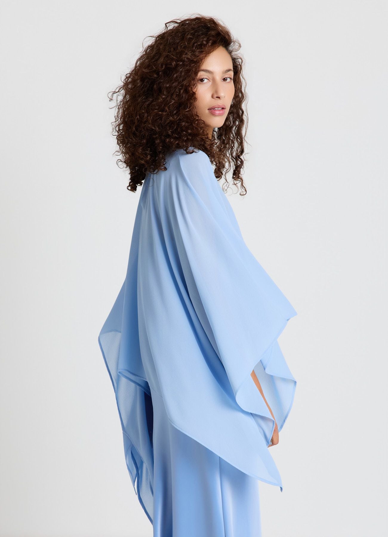 Long dress with kimono cape  Calliope