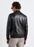 Bomber jacket with zip and ribbed edges
