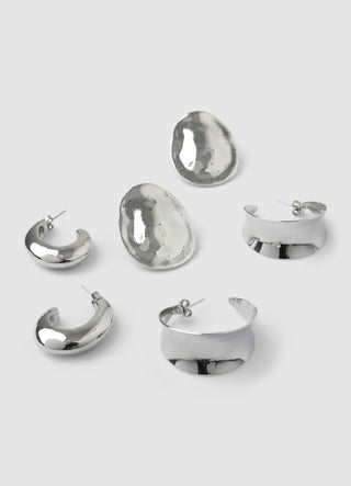 Pack of 3 bold earrings